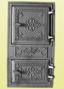 Дверка спарена чавунна  "Елегант" 270х490