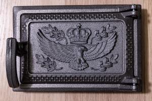 Дверка чугунная поддувальная Орел 160х240 мм