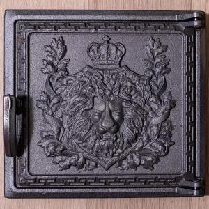 Дверца чугунная топочная  Т2 ЛЕВ 270х290 мм