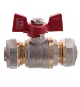 Кран кульовий обжимний Koer 20x20